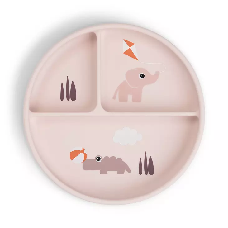 Silikonilautanen imukupilla Done By Deer Playground. - Tallrikar och skålar - 1759581 - 1