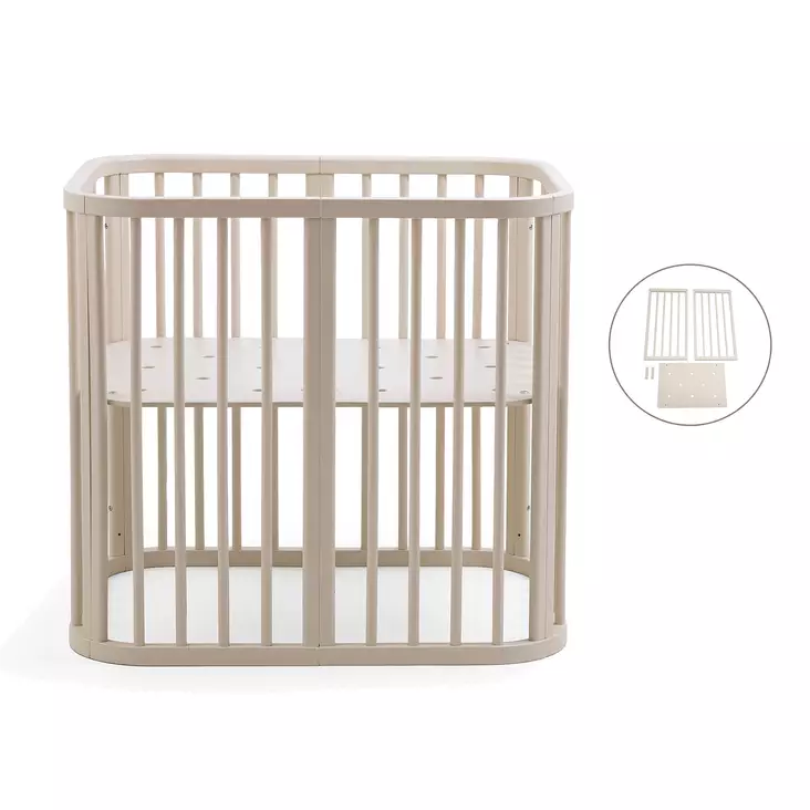 Stokke Nighti bundle Vanilla White Pinnasänky ja Extension laajennuspalat. - Spjälsängar och barnsängar - 705402bund1 - 1