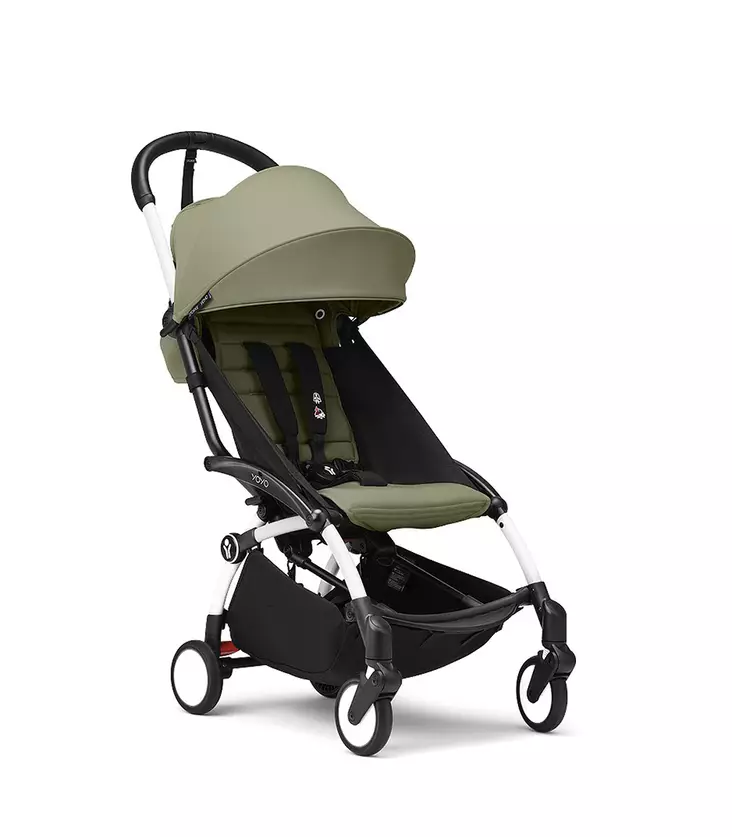 Stokke YoYo3 matkarattaat White-runko Olive. - Resevagnar och barnvagnar - 646001rat11 - 1