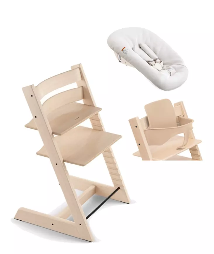 Tripp Trapp Starttipaketti Stokke 3 in 1 Natural. - Matstolar för barn - 100101STA3in1 - 1