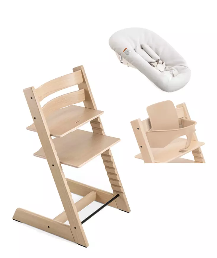 Tripp Trapp starttipaketti Stokke 3 in 1 Oak Natural. - Matstolar för barn - 495201STA3in1 - 1