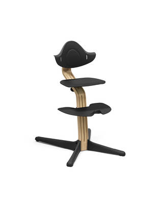 Nomi tuoli v=C3=A4riss=C3=A4 Oak/Black. - Stokke Nomi matstolar för barn - 626602STA2 - 2