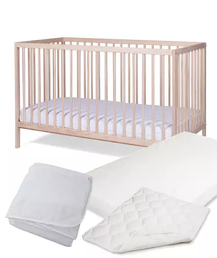 Pinnasänky Tinynord Lassy Natural ja Anne & Mikael patja, petari ja peitto. - Spjälsängar och barnsängar - 297297PAK2 - 1