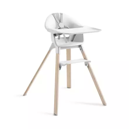 Syöttötuoli Stokke Clikk Bamboo White. - Matstolar för barn - 695802 - 1