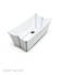 Stokke Flexi Bath kylpyamme White. - Badkar och badstöd - 502702 - 2