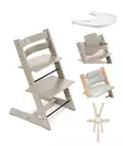 Tripp Trapp Starttipaketti Stokke 5 in 1 Cashmere Grey. - Matstolar för barn - 100139CGSTA2 - 1