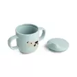 Nokkamuki Done By Deer 2-handle Spout cup, Tiny Farm Blue ilman kantta - Muggar och pipmuggar - 1469612 - 3