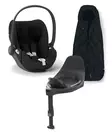 CYBEX Cloud T i-Size Plus starttipaketti Sepia Black. - Babyskydd 0-13 kg - 523000222PAK2 - 1