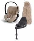 CYBEX Cloud T i-Size Plus starttipaketti Cozy Beige. - Babyskydd 0-13 kg - 523000227PAK2 - 1