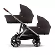 Tuplarattaat Cybex Gazelle S 2 Chocolate Brown, kahdella vaunukopalla. - Syskonvagn - 525000129tup2 - 1