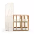 Stokke uudinverho Birch Beige Nighti Natural sängyssä. - Stokke Sleepi produkter - 599302 - 4