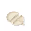 Liewood Eugene taitettava eväsrasia Peach/Sea shell, valmistettu joustavasta ja pehmeästä silikonista. - Mellanmålspåsar, matlådor och snackskoppar - 19265-1232 - 2