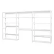STOREY bokhylla, 3 enheter, hyllor 12 st, bordsskiva 100 cm - vit - Hyllsystem - STO-34-002 - 5