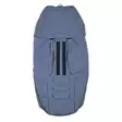 Voksi Urban untuvalämpöpussi Stone Blue, takana hyvät säädöt valjaille. - Åkpåsar för barnvagn - 01813040-2502 - 4