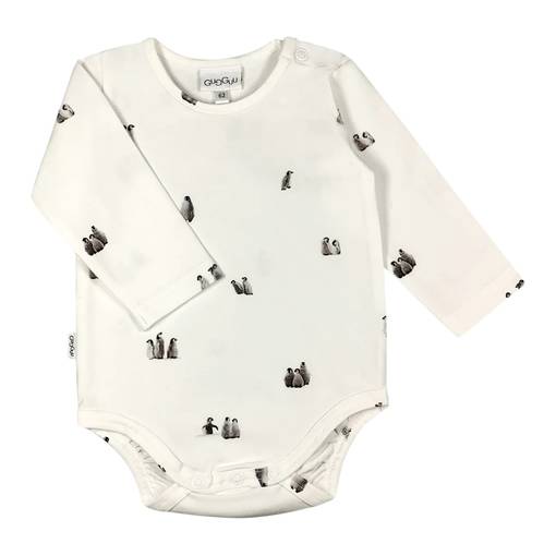 Gugguu vauvan body pingviini-kuosilla. - Bodys och tröjor - GUGBP00011-32 - 1