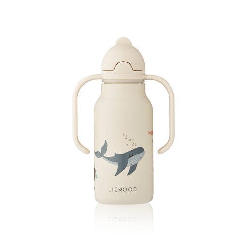 Liewood juomapullo Kimmie 250 ml sea creature/sandy. - Vattenflaskor och flaskor med sugrör - 17386-1032 - 1