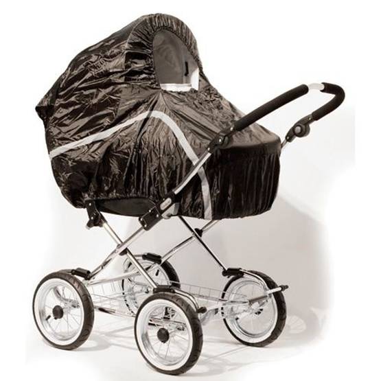 Emma musta sadesuoja vaunuihin ja rattaisiin - Regnskydd till vagnar och barnvagnar - 09830002 - 1