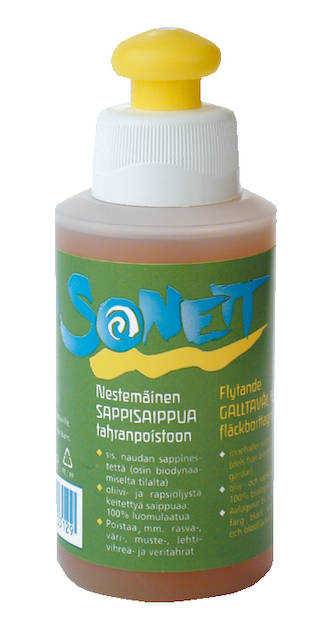 Sappisaippua Sonett, neste 120 ml - Fleecedräkter, yllekläder och Ruskovilla - S4702 - 1