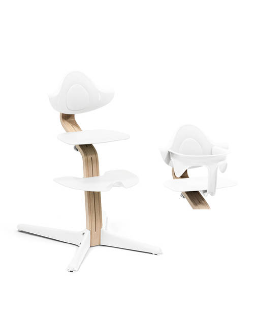 Stokke Nomi Chair starttipaketti 2 in 1 Natural/White. - Stokke Nomi matstolar för barn - 626501STA2 - 1