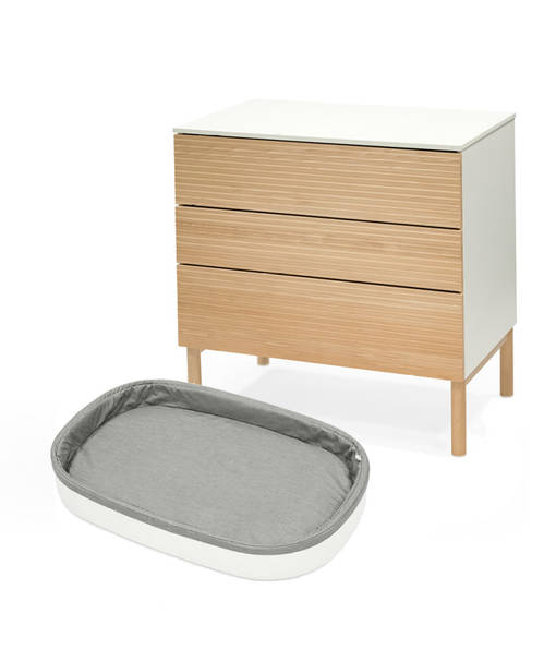 Stokke Sleepi Dresser lipasto Natural ja Changer Top hoitotaso. - Skötbord och skötytor - 583801PAK2 - 1