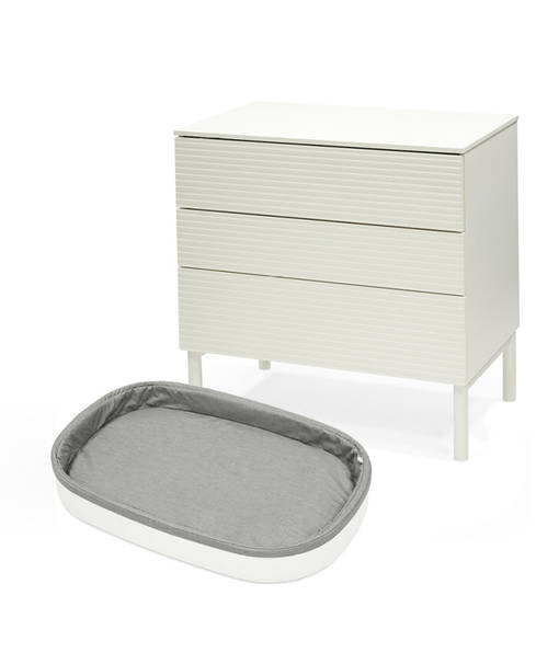 Stokke Sleepi Dresser lipasto White ja Changer Top hoitotaso. - Skötbord och skötytor - 583701PAK2 - 1
