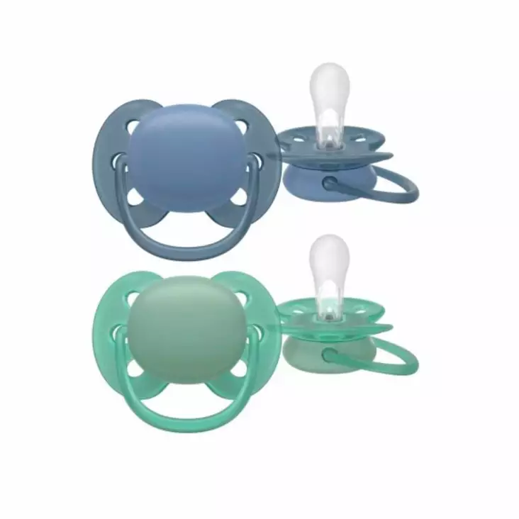 Avent Erittäin Pehmeä Tutti 6-18 kk Sininen/Vihreä. - Nappar och napphållare - 03709142 - 1