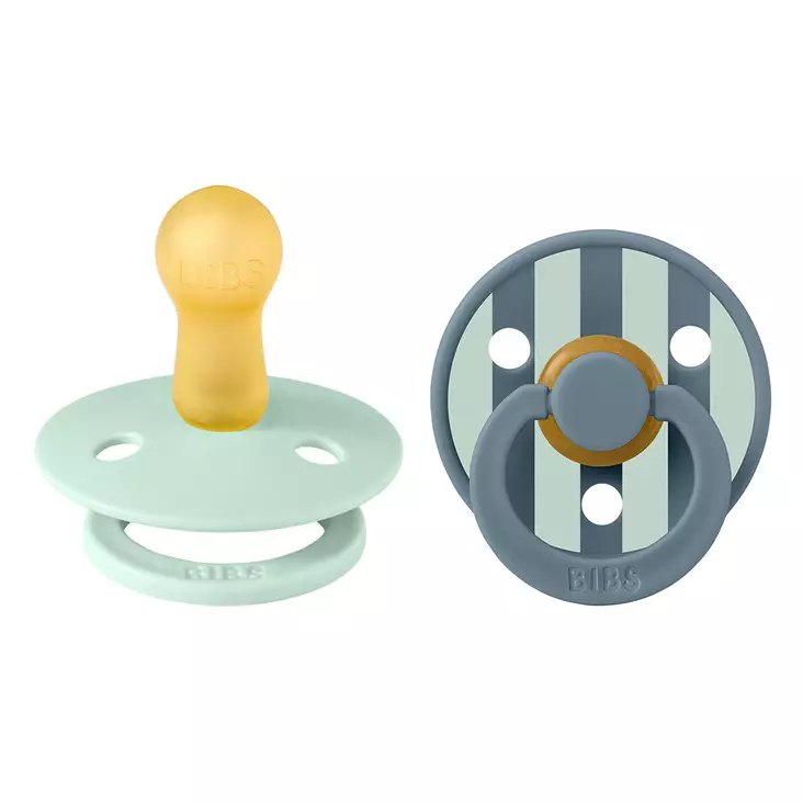 Bibs luonnonkumitutti Nordic Mint/Petrol Block. - Nappar och napphållare - 12022102 - 1
