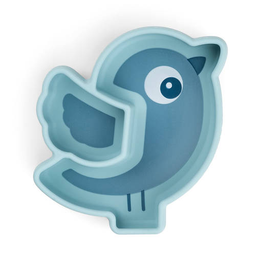 Silikonilautanen imukupilla Done By Deer Birdee Blue. - Tallrikar och skålar - 1749352 - 1