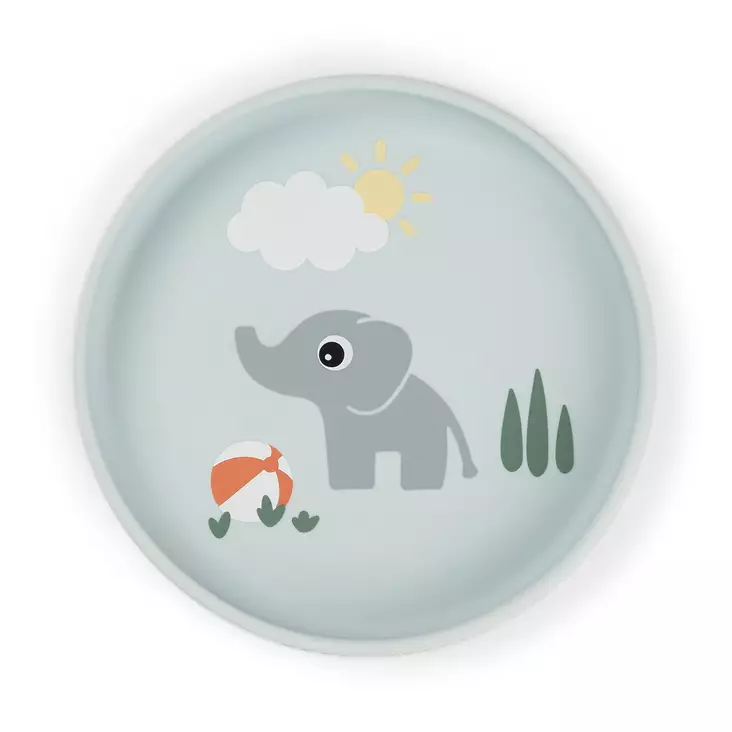 Silikonilautanen Done By Deer Stick&Stay, Playground Blue - Tallrikar och skålar - 1769802 - 1