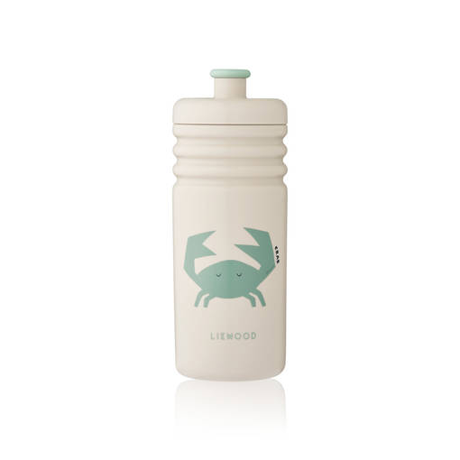 Liewood juomapullo Lionel 430 ml oh crab/sandy. - Vattenflaskor och flaskor med sugrör - 18569-2042 - 1