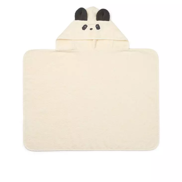 Liewood huppupyyhe Vilas Panda Creme de la creme. - Hoodade handdukar och badrockar - 20747-1002 - 1