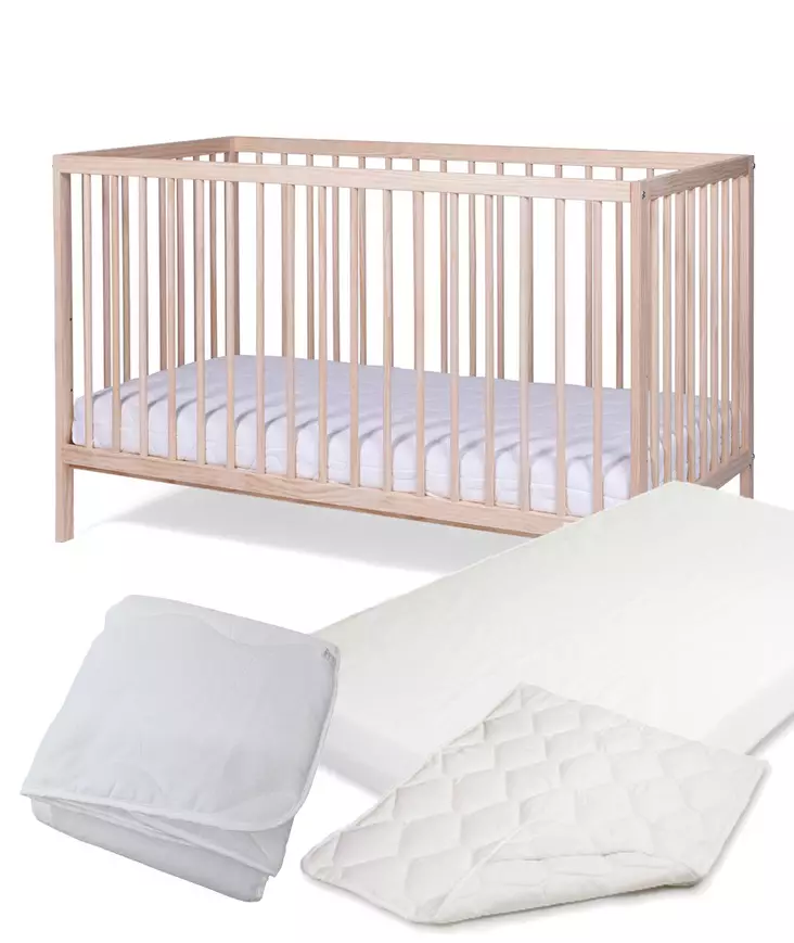 Pinnasänky Tinynord Lassy Natural ja Anne & Mikael patja, petari ja peitto. - Spjälsängar och barnsängar - 297297PAK2 - 1