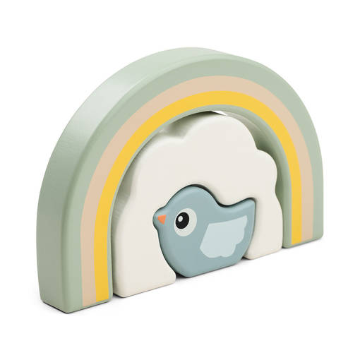 Palikat Done By Deer Stackin tunnel Birdee colour mix. - Träleksaker - 4844702 - 1