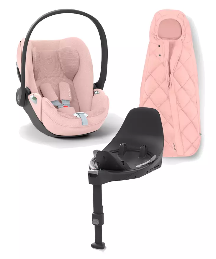 CYBEX Cloud T i-Size Plus starttipaketti Peach Pink. - Babyskydd 0-13 kg - 523000225PAK2 - 1