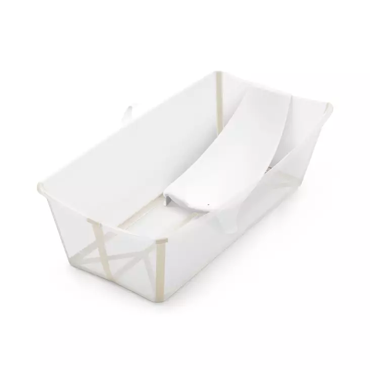 Stokke Flexi Bath XL kylpyamme+kylpytuki Sandy Beige, Bundle. - Badkar och badstöd - 639612 - 1