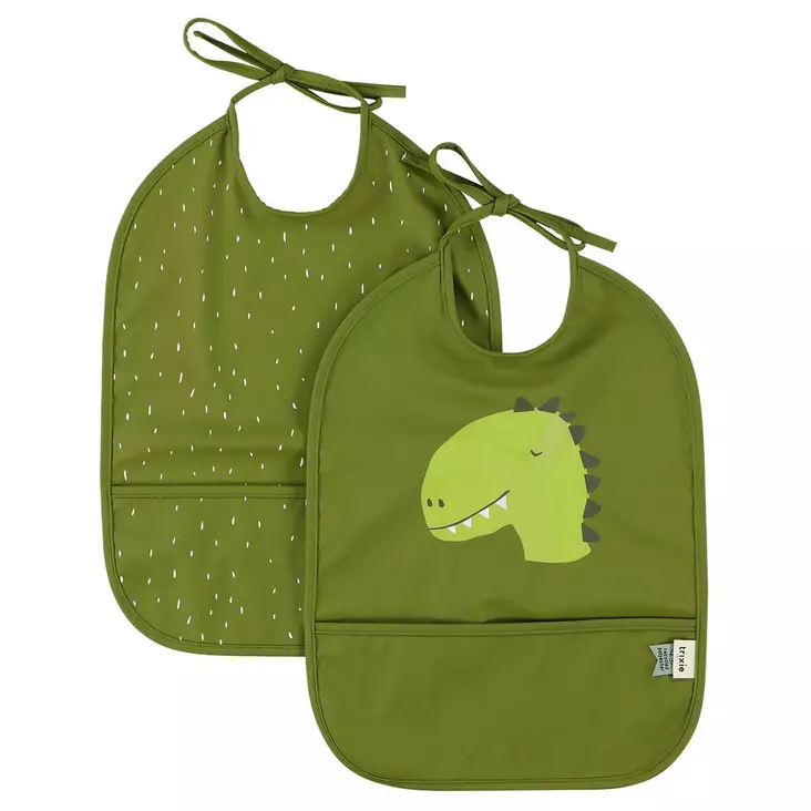 Trixie Ruokalappu 2-pack Mr. Dino. - Haklappar - 69322 - 1