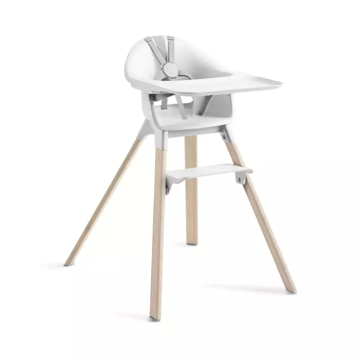 Syöttötuoli Stokke Clikk Bamboo White. - Matstolar för barn - 695802 - 1