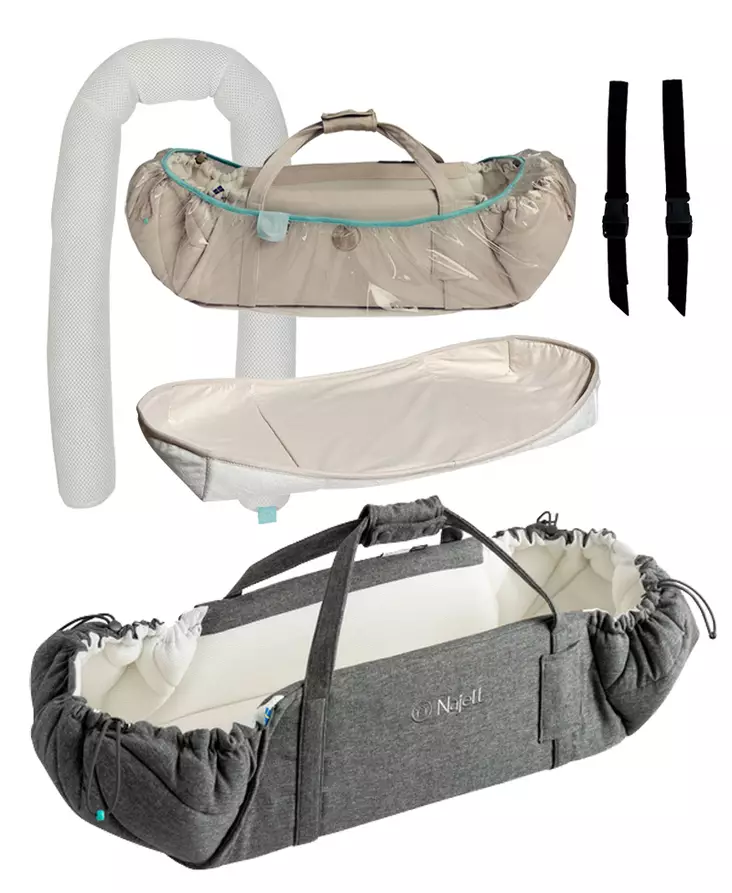 Najell SleepCarrier X starttipaketti Stormy Grey. - Liggvagnar och bärväskor - N20115801STA2 - 1
