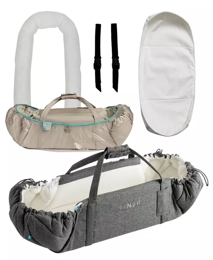 Najell SleepCarrier X starttipaketti Stormy Grey. - Liggvagnar och bärväskor - N20115801STA2 - 1