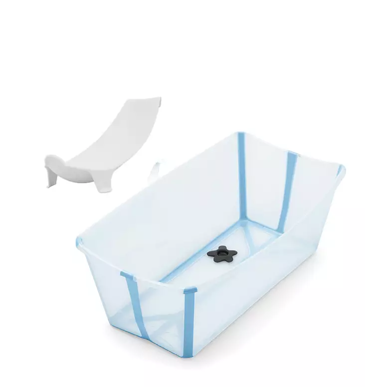 Stokke Flexi Bath X-large starttipaketti Glacier Blue. - Badkar och badstöd - 535913STA2 - 1