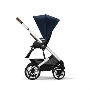 Cybex Talos S Lux Silver v=C3=A4riss=C3=A4 Ocean Blue sivusta. - Resevagnar och barnvagnar - 522002593 - 2