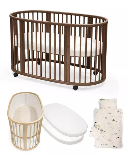 Stokke Sleepi V3 starttipaketti 6 in 1 Warm Brown. - Spjälsängar och barnsängar - 104208STA2V3 - 1