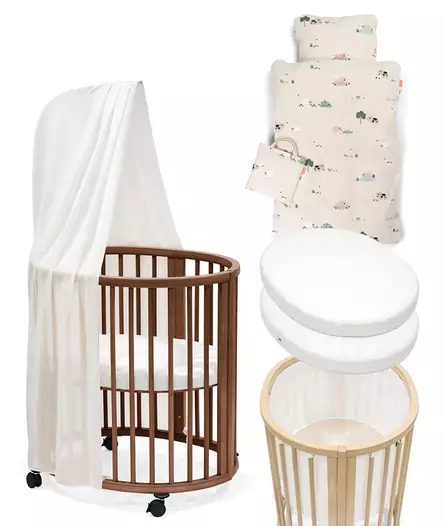 Stokke Sleepi Mini starttipaketti 8 in 1 Warm Brown. - Spjälsängar och barnsängar - 221609STA2V3 - 1