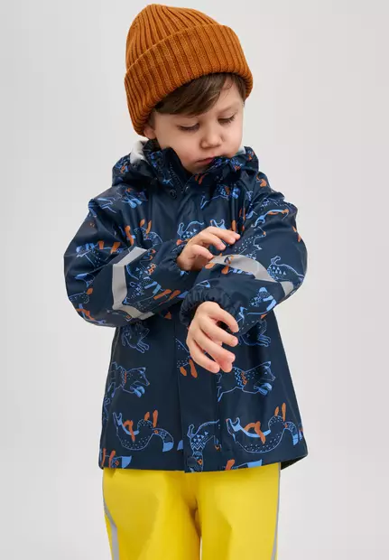 Reima Vesi sadetakki Navy lapsella. - Regnkläder - 5100025A-6983 - 2
