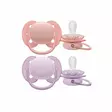 Avent Ultra Soft Tutti 6-18 kk Lila/Rosa. - Nappar och napphållare - 03709143 - 1