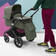 Bugaboo Changing backpack hoitoreppu Forest Green vaunuissa kiinni. - Skötväskor och organizers - 100089003 - 5