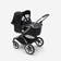 Bugaboo Fox 5 Breezy sun canopy Midnight Black vaunuissa. - Barnvagnar och kombivagnar - 100221003 - 2