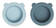 Liewood silikonilautanen 2-pack Peony, Sea blue/whale blue mix. - Tallrikar och skålar - 15103-9753 - 1