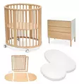 Stokke Sleepi Mini ja Dresser starttipaketti Natural V3. - Spjälsängar och barnsängar - 221606STA4V3 - 1