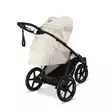 Cybex AVI SPIN juoksurattaat Seashell Beige takaa makuuasennossa. - Resevagnar och barnvagnar - 524000743 - 12